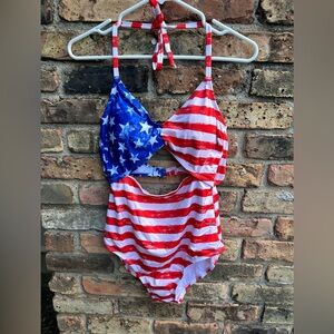 Clearwater American Flag swimsuit - NWOT - Size Large